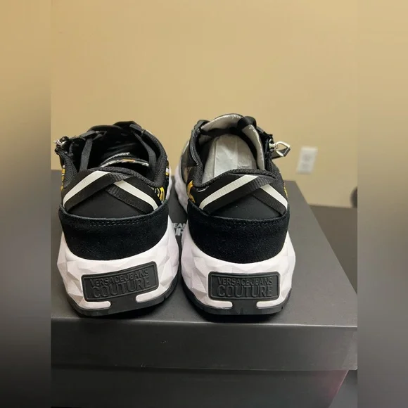 Versace Jeans Couture- Mens Atom Baroque logo zip sneakers
